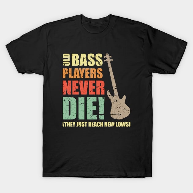 Bass Player Vintage Retro Design Shirt - Bassist Gift Neck T-Shirt Bass Player Vintage Retro Design Shirt - Bassist Gift Neck T-Shirt