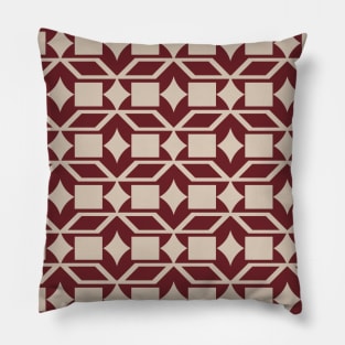 Abstract graphic white modern Pillow