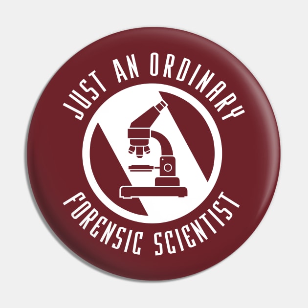 Forensic Scientist Pin by wloem