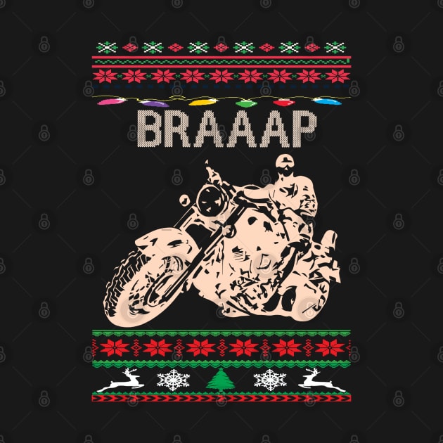 Braap Funny Christmas Sweater by Rezaul