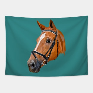 Horse Low Poly Art Tapestry