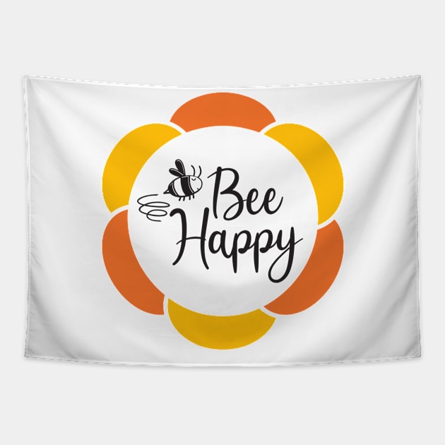 Bee happy Tapestry by Ombre Dreams