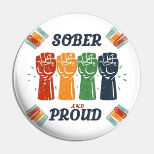 Sober and Proud Pin