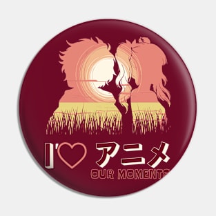 I love our moments #2 Anime style Couple Pin