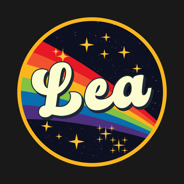 Lea // Rainbow In Space Vintage Style by LMW Art