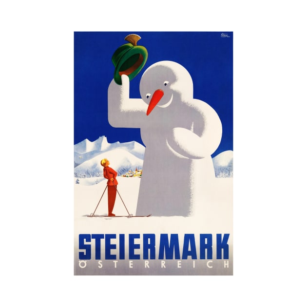 Vintage Travel Poster Austria Styria Steiermark by vintagetreasure