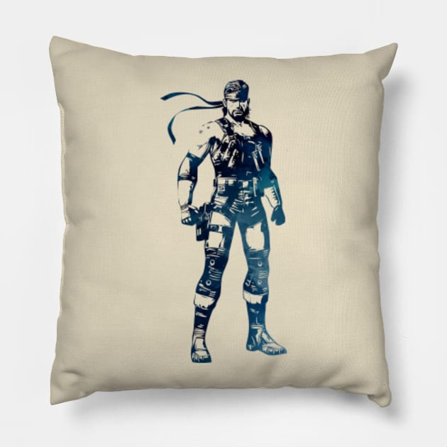 Solid Snake - Metal Gear Solid Pillow by Naumovski