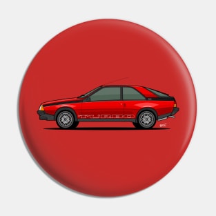 Renault Fuego Turbo coupe side profile Pin