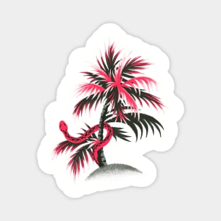 Snake Palms - Light Vintage Coral Magnet