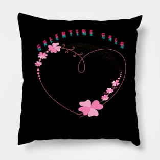 Galentines gal simple heart Pillow