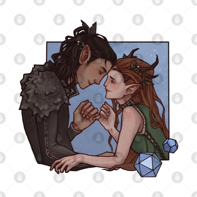 Vax and Keyleth | Whitestone Is For Lovers by keyvei