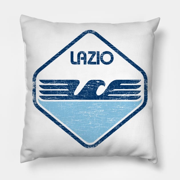 Lazio Eagle Vintage T-shirt Pillow by zurcnami