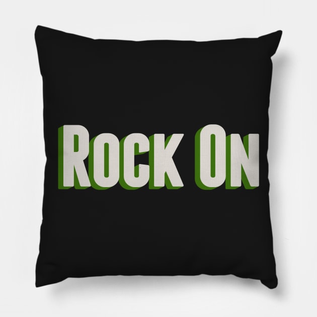 Rock On Pillow by mikevotava