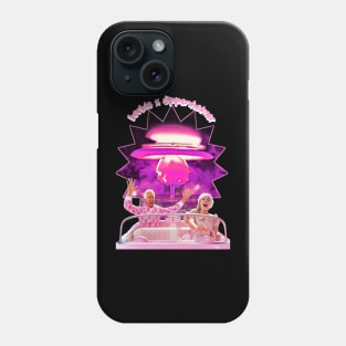 Geek Chic Meets Glamour barbiexoppenheimer Phone Case