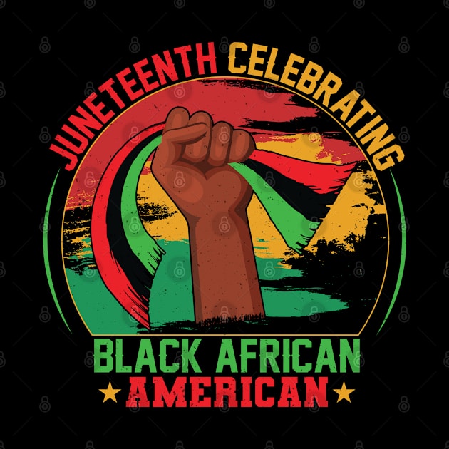 Juneteenth Celebrating Black African American Pride by Pizzan