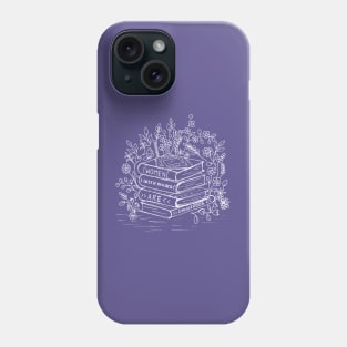 WOMEN WITH BOOK ARE DANGEROUS Phone Case