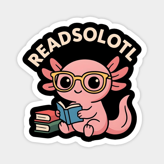 Readsolotl Magnet by SKIBITEES 