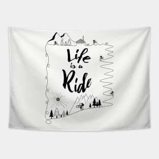 cycling kids mountain bike gift cyclist bicycleboy girl Tapestry