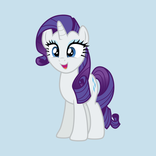 Pleased Rarity by CloudyGlow