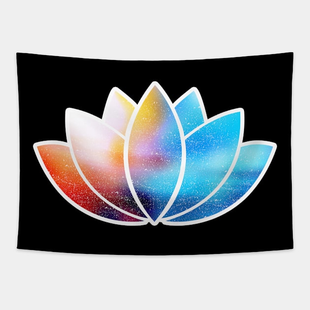 'Lotus Flower Om Namaste' Awesome Yoga Meditating Tapestry by ourwackyhome