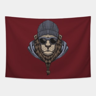 Lion head  with eyeglasses Tapestry