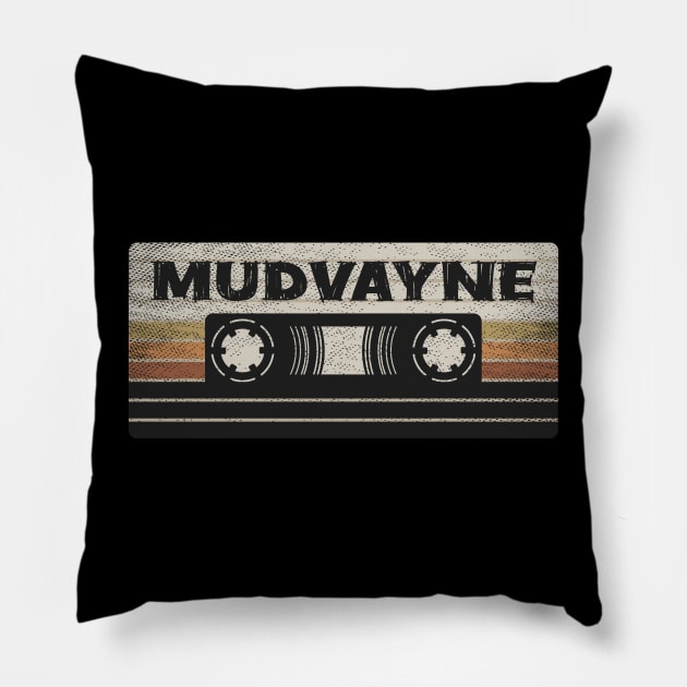 Mudvayne Mix Tape Pillow by getinsideart