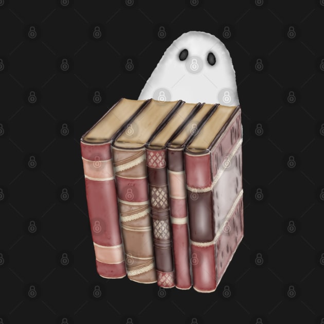 Cute Ghost and Books by HB Loves Crafts