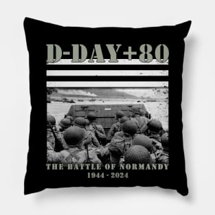 1944 D-Day 2024 80th Anniversary Normandy Pillow