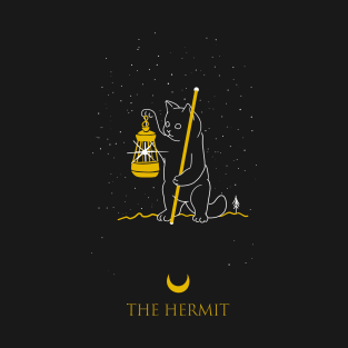 The Hermit - Tarot Cats T-Shirt