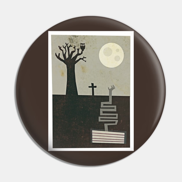 Cemetery Pin by Up_Design