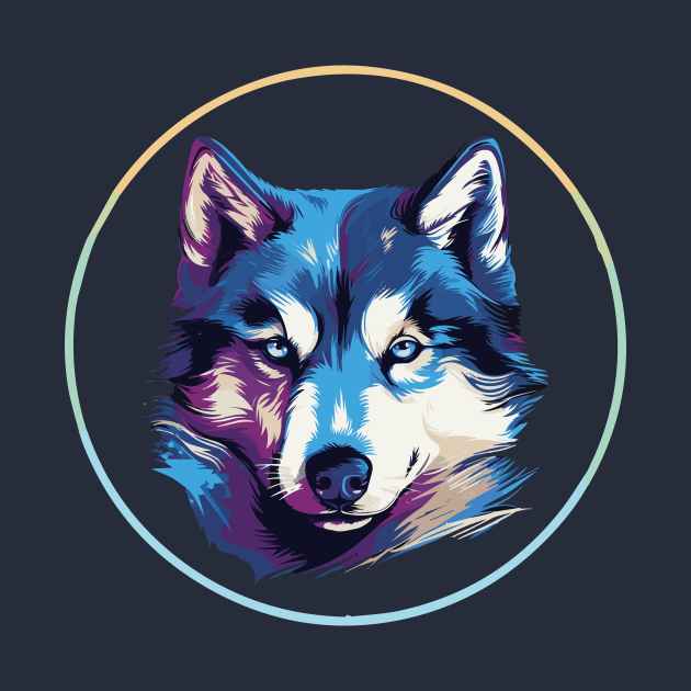 Siberian husky by Flowerart1232