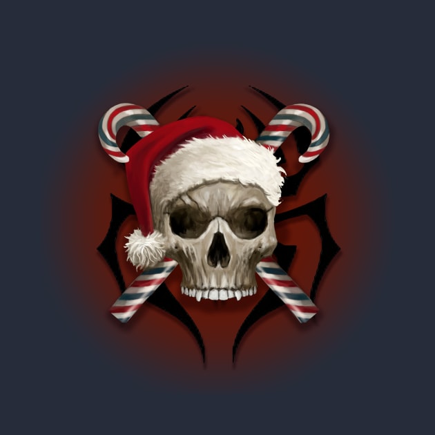 Christmas Skull by Mystik Media LLC