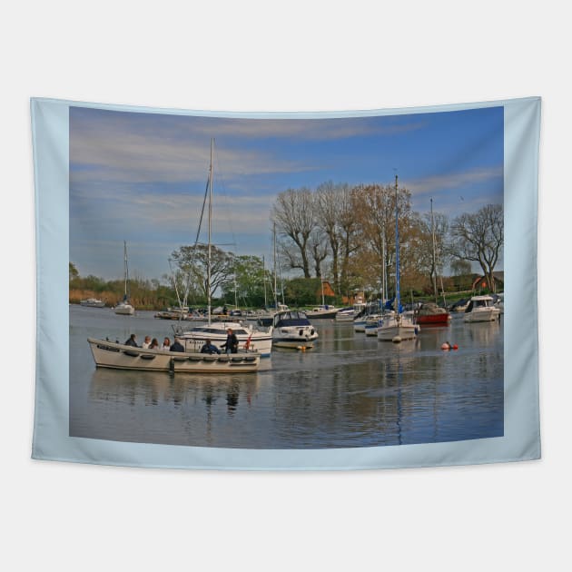 Wick Ferry, Christchurch, Dorset, April 2024 Tapestry by RedHillDigital