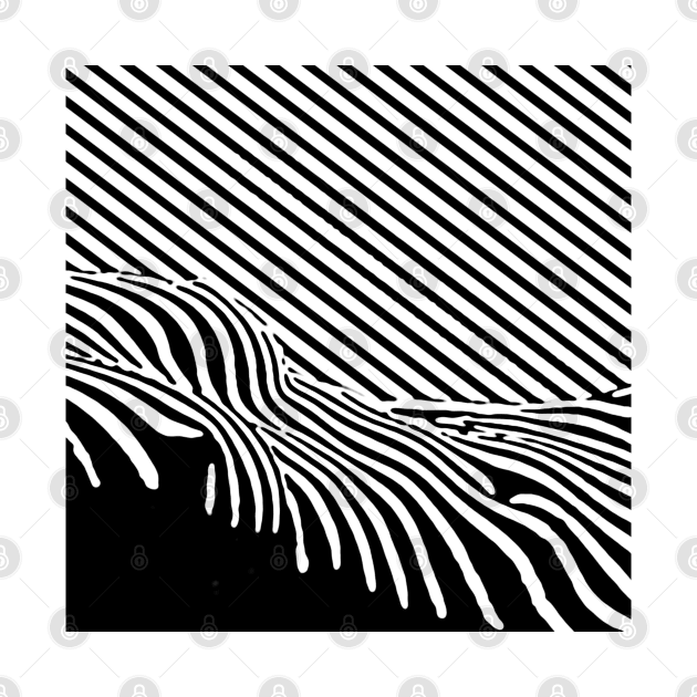 Modern Art Stripes (black) by Leon Loveless