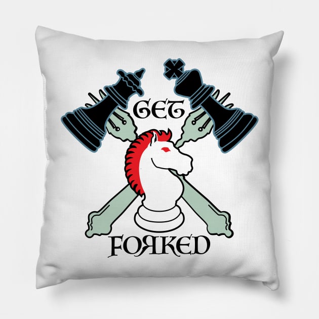 GET FORKED white wins Pillow by PeregrinusCreative