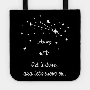 Key phrases of the zodiac signs: Aries Tote