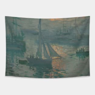 Sunrise (Marine) by Claude Monet Tapestry