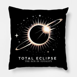 total eclipse the sun in totality Pillow