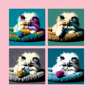 Persian Cat Pop Art - Cute Kitties T-Shirt