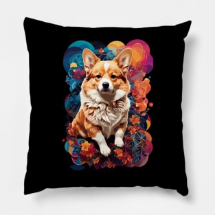 Abstract Dog Art Pillow