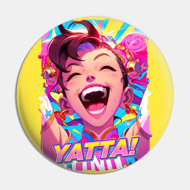 CHUN LI - CHEERFUL YATTA | Street Fighter Gaming Anime Manga Pop Art Arcade | PROUD OTAKU Pin by PROUD OTAKU