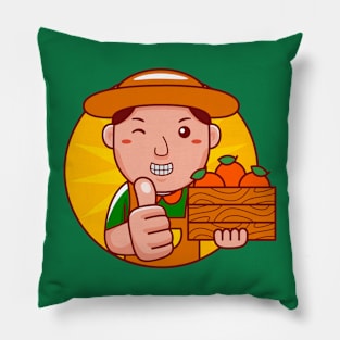 Farmer Man Pillow