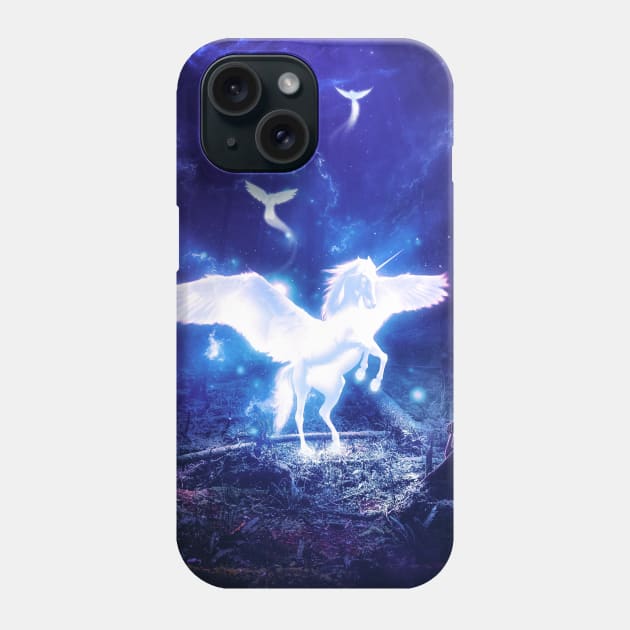 Spiritual connection pegasus Phone Case by Ergen Art