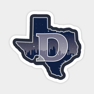 Dallas Cowboys State Outline Magnet