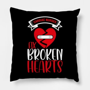 Cardiac Nurses Fix Broken Hearts, Funny Valentines Day Nurse Pillow