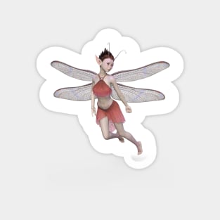 Beautiful  flying fairy Elf Magnet