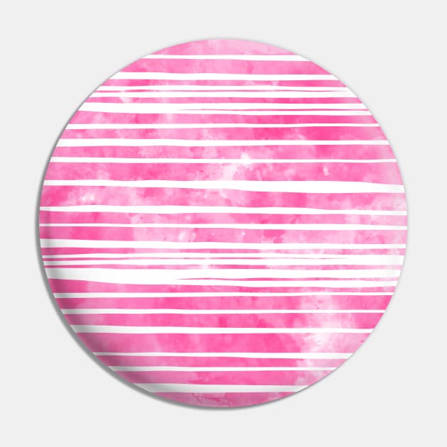 Pink Uneven Stripes Pattern Watercolor Abstract Cute  Girly Pretty Trendy Design Pin by anijnas