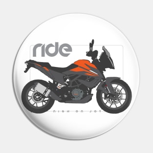 Ride 390 adv orange Pin