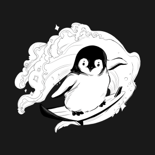 Baby Penguin Surfing T-Shirt