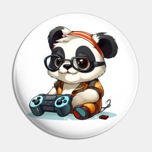 Gamer Panda Pin